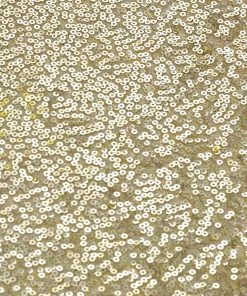 HIER_5210 54" X 4Yards Champagne Premium Sequin Fabric Bolt