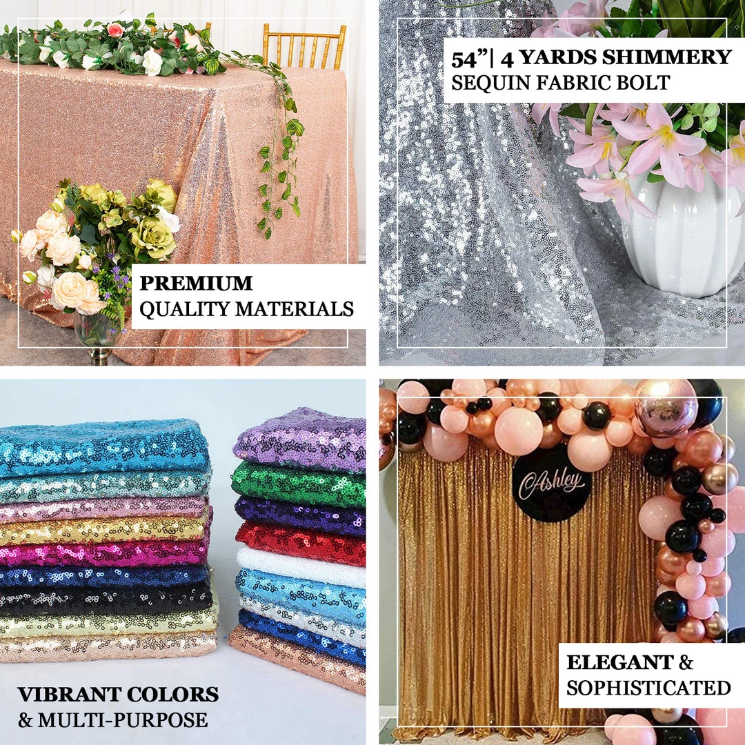 HIER_5210 Fabric Bolts & Bags 54" X 4Yards Rose Gold | Blush Premium Sequin Fabric Bolt 4 HIER_5210 Fabric Bolts & Bags 54" X 4Yards Rose Gold | Blush Premium Sequin Fabric Bolt