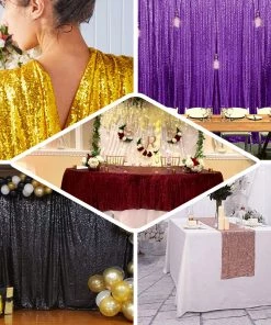 HIER_5210 Fabric Bolts & Bags 54" X 4Yards Rose Gold | Blush Premium Sequin Fabric Bolt 10 HIER_5210 Fabric Bolts & Bags 54