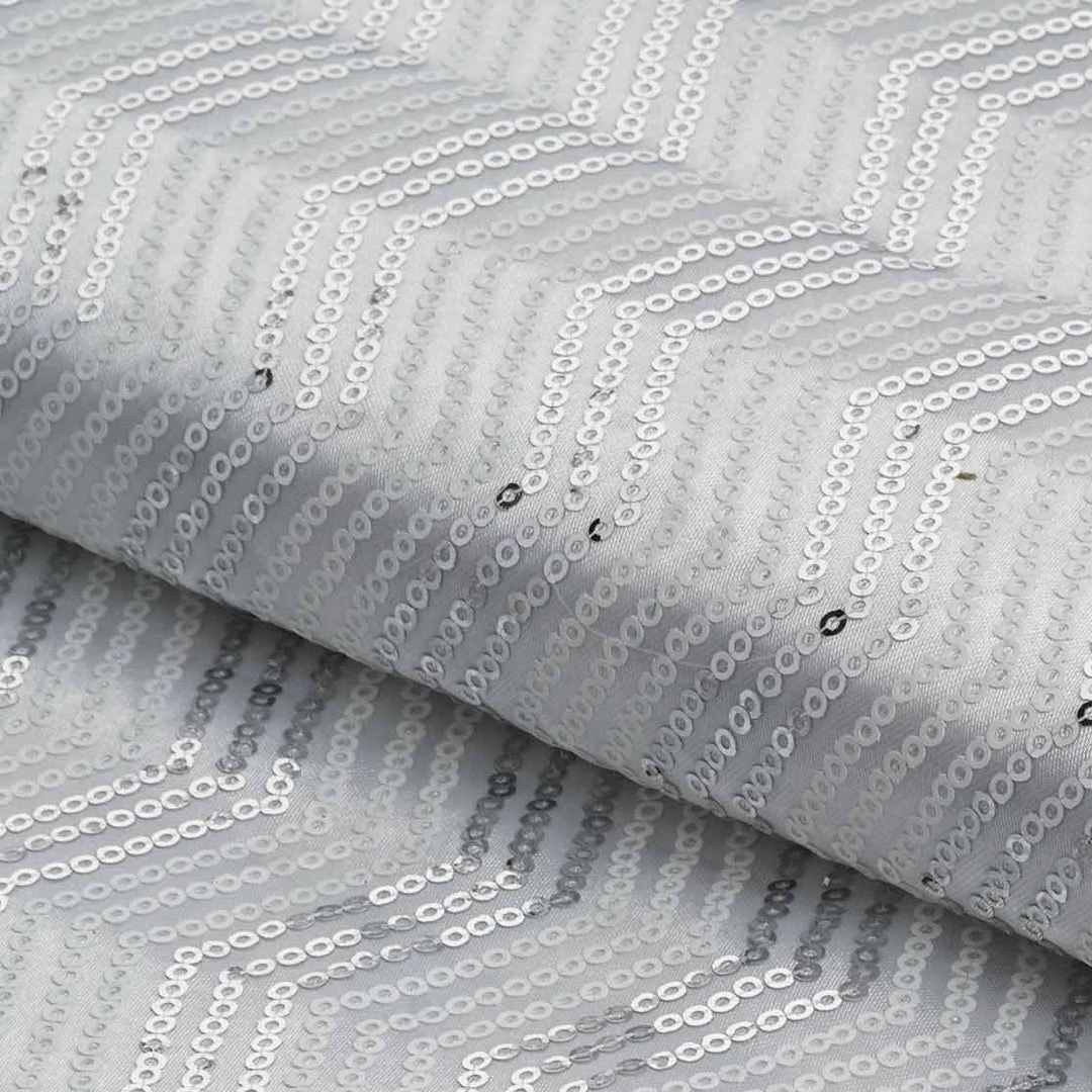 HIER_5210 Fabric Bolts & Bags 54"x 4 Yards White / Silver Iridescent Party Sequin Design Polyester Fabric Bolt 3 HIER_5210 Fabric Bolts & Bags 54"x 4 Yards White / Silver Iridescent Party Sequin Design Polyester Fabric Bolt