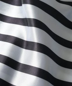 HIER_5210 Fabric Bolts & Bags 54" X 10 Yards Black/White Satin Stripe Fabric Bolt