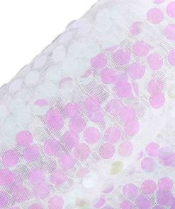 HIER_5210 54" X 4Yards | Iridescent Payette Sequin Fabric Roll With Mesh Fabric Base Fabric Bolts & Bags 17 HIER_5210 54