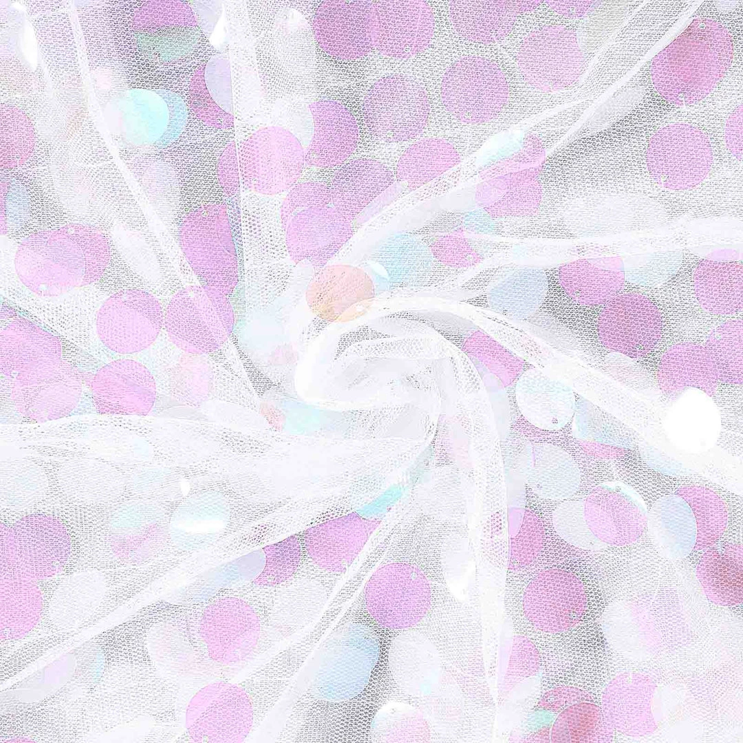 HIER_5210 54" X 4Yards | Iridescent Payette Sequin Fabric Roll With Mesh Fabric Base Fabric Bolts & Bags 11 HIER_5210 54" X 4Yards | Iridescent Payette Sequin Fabric Roll With Mesh Fabric Base Fabric Bolts & Bags