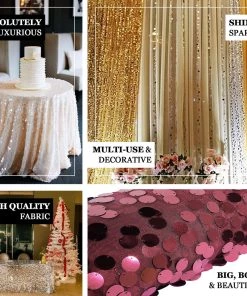 HIER_5210 54" X 4Yards | Iridescent Payette Sequin Fabric Roll With Mesh Fabric Base Fabric Bolts & Bags 15 HIER_5210 54