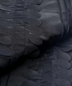 HIER_5210 54" X 5 Yards | Black Petal Taffeta Fabric By The Roll