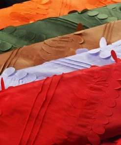 HIER_5210 Forest Taffeta Fabric By The Roll | 54" X 5 Yards | Orange | 1 Bolt | Petal Taffeta Fabric Fabric Bolts & Bags
