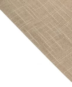 HIER_5210 54" Wide X 10 Yards Taupe Faux Burlap Fabric Roll, Linen Fabric By The Yard 18 HIER_5210 54