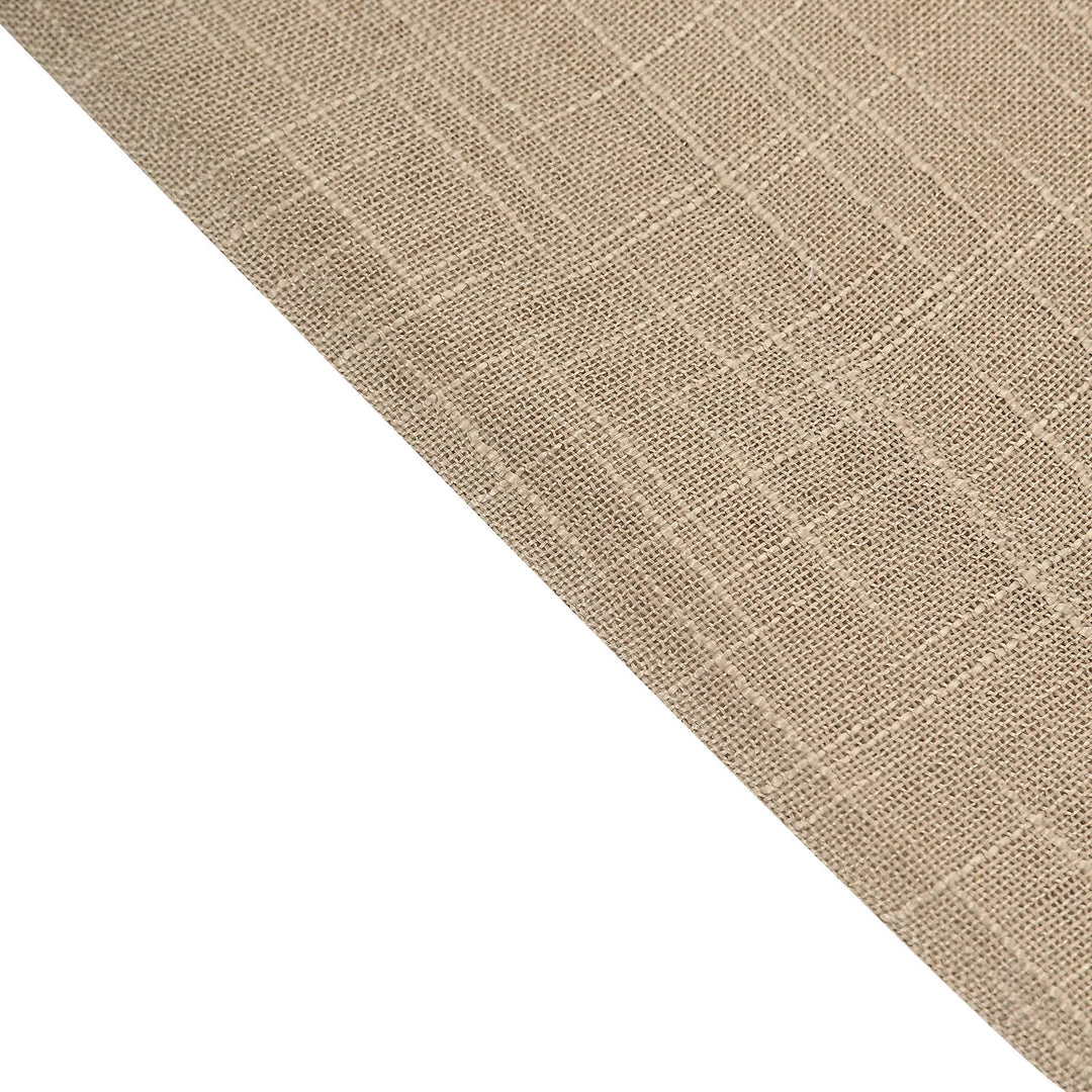 HIER_5210 54" Wide X 10 Yards Taupe Faux Burlap Fabric Roll, Linen Fabric By The Yard 8 HIER_5210 54" Wide X 10 Yards Taupe Faux Burlap Fabric Roll, Linen Fabric By The Yard