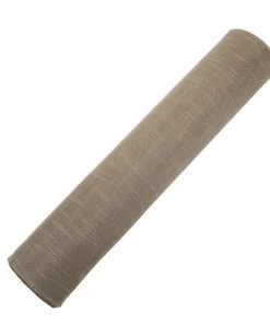 HIER_5210 54" Wide X 10 Yards Taupe Faux Burlap Fabric Roll, Linen Fabric By The Yard 21 HIER_5210 54