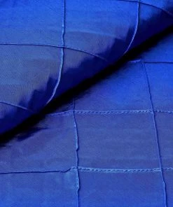 HIER_5210 54" X 10 Yards | Royal Blue Pintuck Taffeta Fabric By The Roll Fabric Bolts & Bags