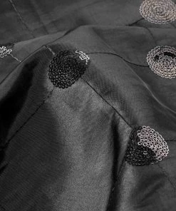 HIER_5210 Fabric Bolts & Bags 54" X 5 Yards Black Sequin Taffeta Fabric By The Yard