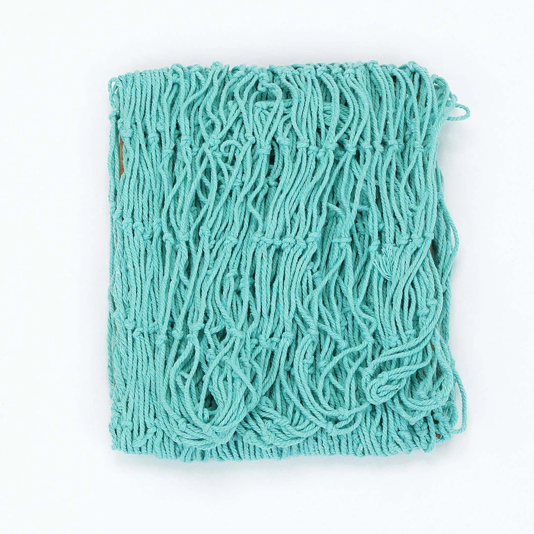 HIER_3300 5Ft X 5Ft Turquoise Cotton Decorative Fish Net, Rustic Beach Decor 3 HIER_3300 5Ft X 5Ft Turquoise Cotton Decorative Fish Net, Rustic Beach Decor