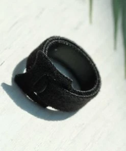 HIER_5170 12 Pack | 8" Black Hook And Loop Fastener Reusable Velcro Strips