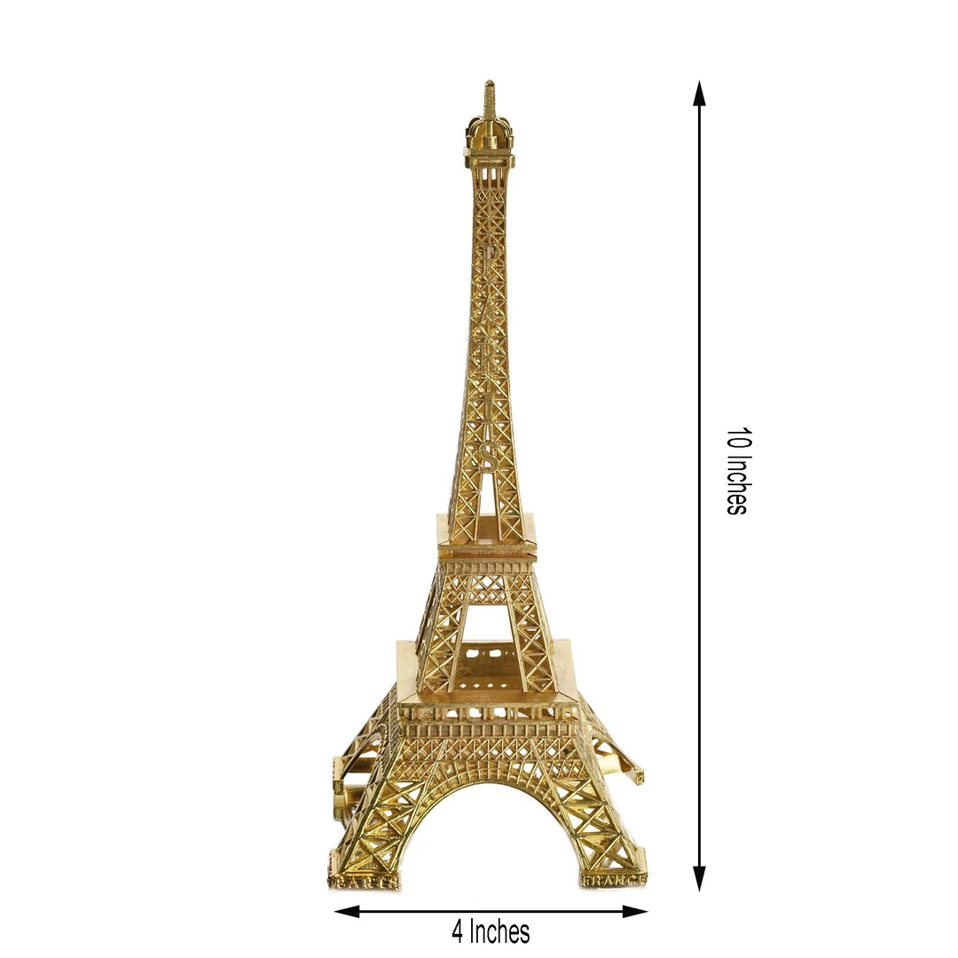 HIER_5350 10" | Gold | Eiffel Tower Centerpiece | Eiffel Tower Cake Topper | Decorative Figurine 3 HIER_5350 10" | Gold | Eiffel Tower Centerpiece | Eiffel Tower Cake Topper | Decorative Figurine