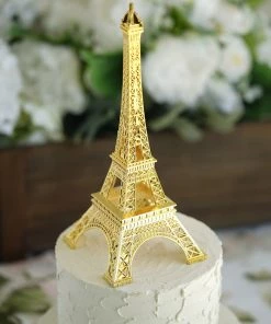 HIER_5350 10" | Gold | Eiffel Tower Centerpiece | Eiffel Tower Cake Topper | Decorative Figurine 20 HIER_5350 10