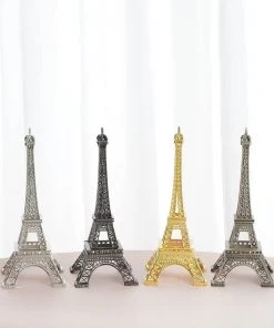 HIER_5350 10" | Gold | Eiffel Tower Centerpiece | Eiffel Tower Cake Topper | Decorative Figurine 26 HIER_5350 10