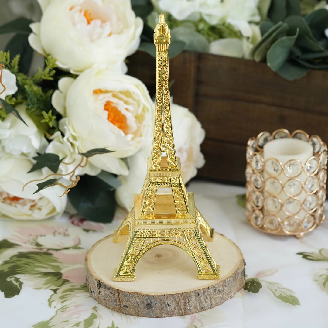 HIER_5350 10" | Gold | Eiffel Tower Centerpiece | Eiffel Tower Cake Topper | Decorative Figurine 2 HIER_5350 10" | Gold | Eiffel Tower Centerpiece | Eiffel Tower Cake Topper | Decorative Figurine