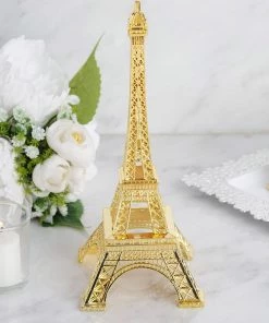 HIER_5350 10" | Gold | Eiffel Tower Centerpiece | Eiffel Tower Cake Topper | Decorative Figurine 21 HIER_5350 10