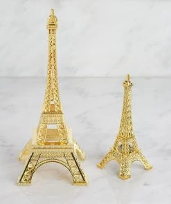 HIER_5350 10" | Gold | Eiffel Tower Centerpiece | Eiffel Tower Cake Topper | Decorative Figurine 22 HIER_5350 10