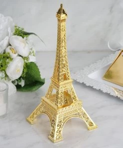 HIER_5350 10" | Gold | Eiffel Tower Centerpiece | Eiffel Tower Cake Topper | Decorative Figurine 19 HIER_5350 10