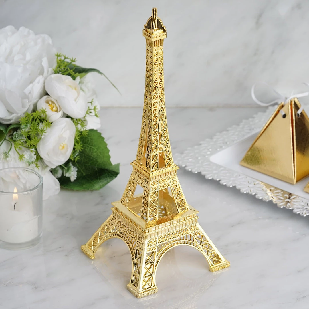 HIER_5350 10" | Gold | Eiffel Tower Centerpiece | Eiffel Tower Cake Topper | Decorative Figurine 6 HIER_5350 10" | Gold | Eiffel Tower Centerpiece | Eiffel Tower Cake Topper | Decorative Figurine