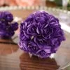HIER_5120 144 Purple Paper Mini Craft Flower Roses, DIY Flower Bushes With Wire Stems Mini Craft Florals