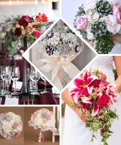 HIER_1160 Chargers & Centerpieces 6 PCS Foam Bouquet Holders