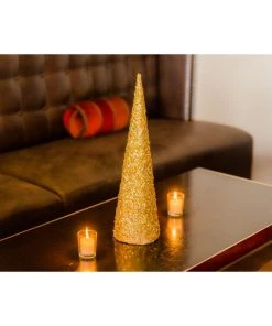 HIER_5170 12 Pack | 8” White Styrofoam Foam Cone