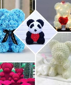 HIER_5170 DIY 3D Modeling Animals White Styrofoam Crafts Polystyrene Foam Balls | 12" Tall Bear 18 HIER_5170 DIY 3D Modeling Animals White Styrofoam Crafts Polystyrene Foam Balls | 12