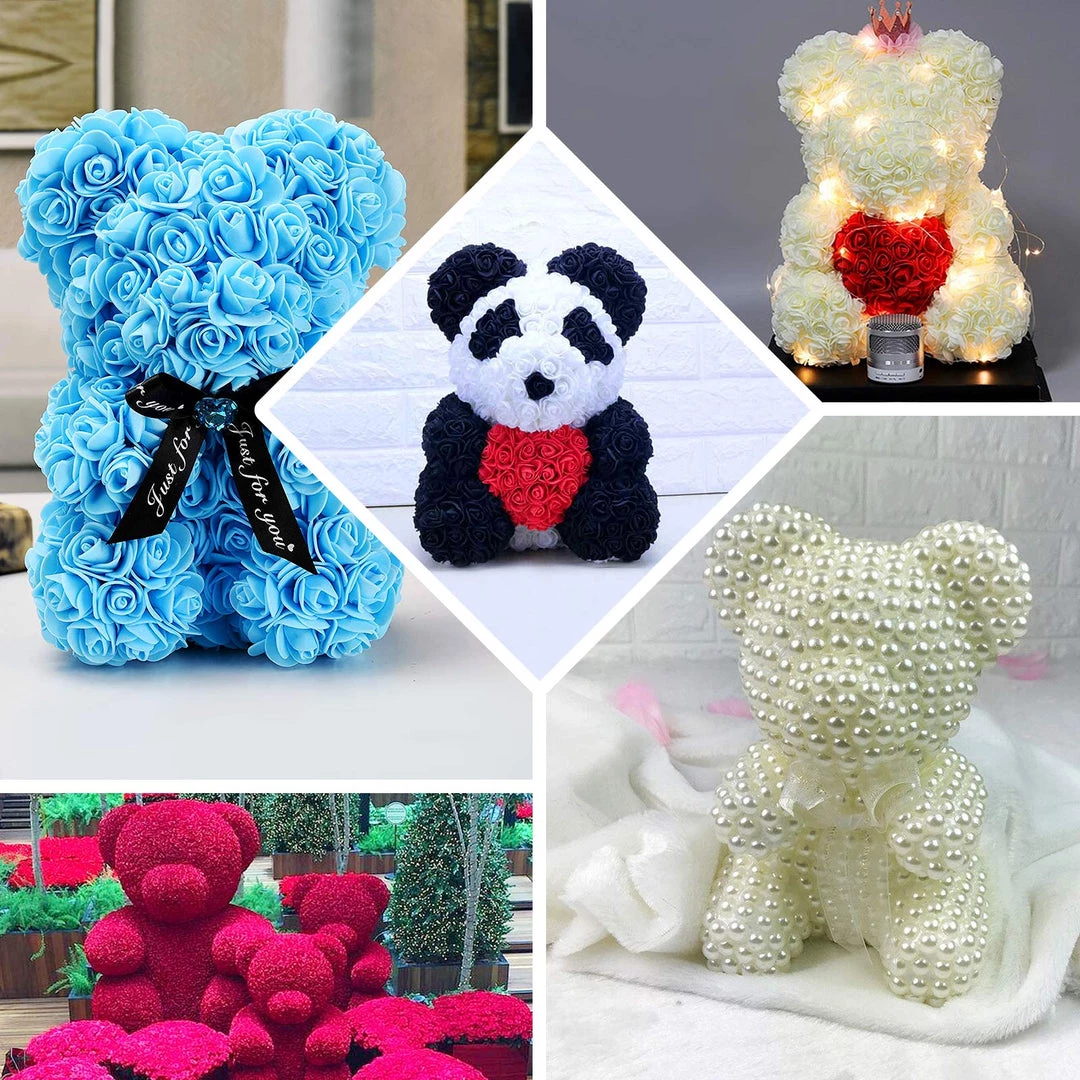 HIER_5170 DIY 3D Modeling Animals White Styrofoam Crafts Polystyrene Foam Balls | 12" Tall Bear 5 HIER_5170 DIY 3D Modeling Animals White Styrofoam Crafts Polystyrene Foam Balls | 12" Tall Bear