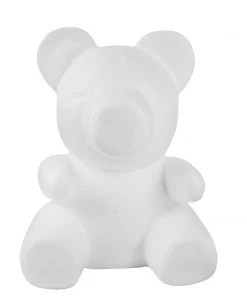 HIER_5170 DIY 3D Modeling Animals White Styrofoam Crafts Polystyrene Foam Balls | 12" Tall Bear 27 HIER_5170 DIY 3D Modeling Animals White Styrofoam Crafts Polystyrene Foam Balls | 12
