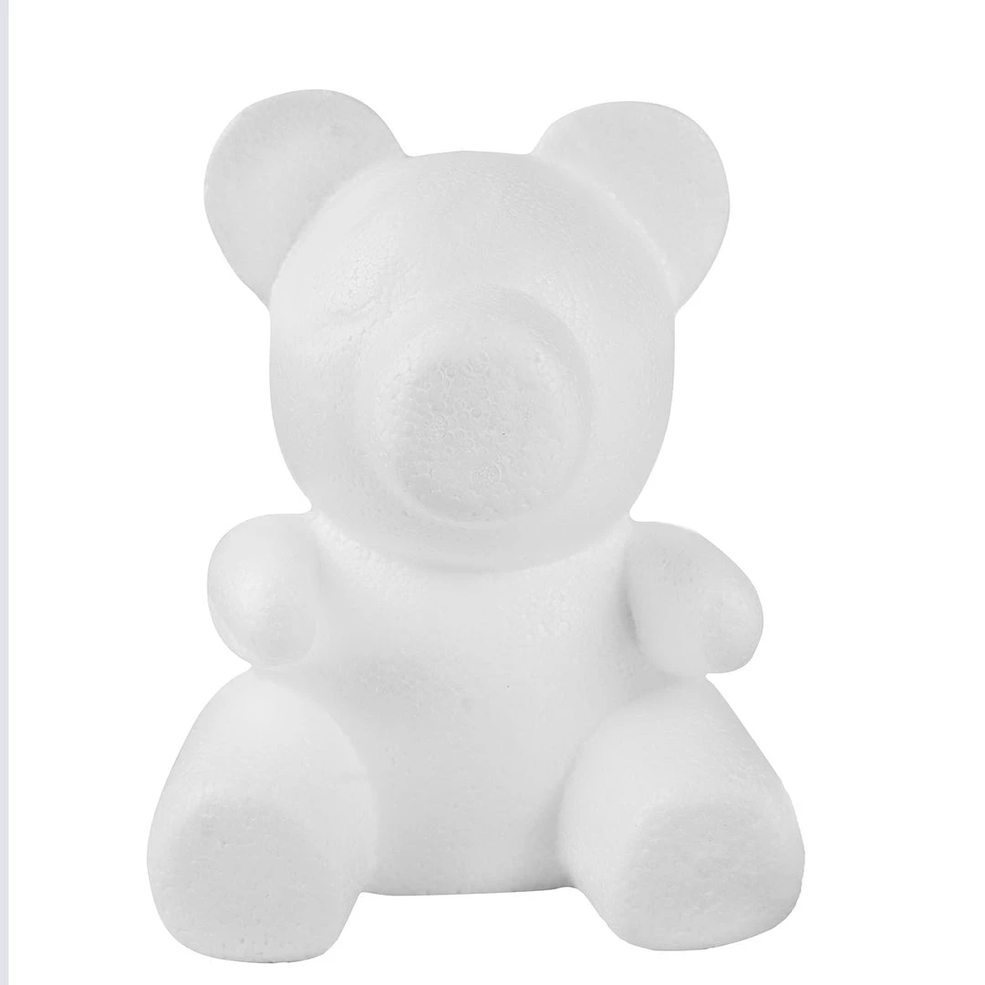 HIER_5170 DIY 3D Modeling Animals White Styrofoam Crafts Polystyrene Foam Balls | 12" Tall Bear 14 HIER_5170 DIY 3D Modeling Animals White Styrofoam Crafts Polystyrene Foam Balls | 12" Tall Bear