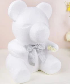 HIER_5170 DIY 3D Modeling Animals White Styrofoam Crafts Polystyrene Foam Balls | 12" Tall Bear 22 HIER_5170 DIY 3D Modeling Animals White Styrofoam Crafts Polystyrene Foam Balls | 12