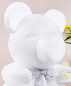 HIER_5170 DIY 3D Modeling Animals White Styrofoam Crafts Polystyrene Foam Balls | 12" Tall Bear 24 HIER_5170 DIY 3D Modeling Animals White Styrofoam Crafts Polystyrene Foam Balls | 12