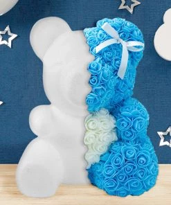 HIER_5170 DIY 3D Modeling Animals White Styrofoam Crafts Polystyrene Foam Balls | 12" Tall Bear 25 HIER_5170 DIY 3D Modeling Animals White Styrofoam Crafts Polystyrene Foam Balls | 12