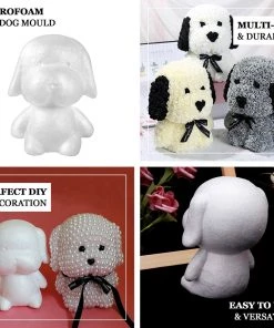 HIER_5170 DIY 3D Modeling Animals White Styrofoam Crafts Polystyrene Foam Balls | 12.5