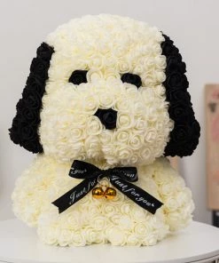 HIER_5170 DIY 3D Modeling Animals White Styrofoam Crafts Polystyrene Foam Balls | 12.5" Tall Puppy