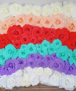 HIER_3400 Chargers & Centerpieces 2 Pack 24" Large Ivory Real Touch Artificial Foam Craft Roses 16 HIER_3400 Chargers & Centerpieces 2 Pack 24