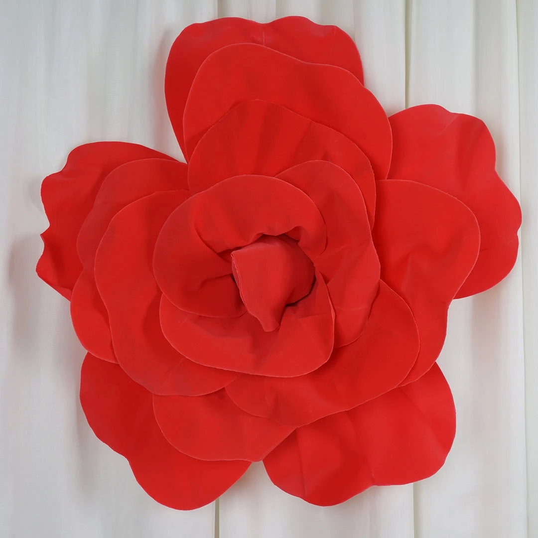 HIER_3400 Chargers & Centerpieces 2 Pack 24" Large Red Real Touch Artificial Foam Craft Roses 1 HIER_3400 Chargers & Centerpieces 2 Pack 24" Large Red Real Touch Artificial Foam Craft Roses