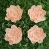 HIER_3400 Chargers & Centerpieces 4 Pack 12" Real Feel Foam Daisy Flowers - Rose Gold | Blush