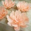 HIER_3400 Chargers & Centerpieces 4 Pack 16" Real Feel Foam Daisy Flowers - Rose Gold | Blush