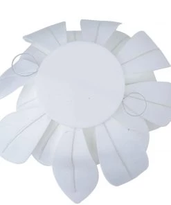HIER_3400 4 Pack 16" White Real Feel Foam Daisy Flowers Chargers & Centerpieces 9 HIER_3400 4 Pack 16