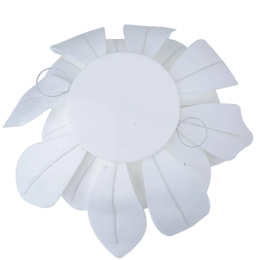 HIER_3400 4 Pack 16" White Real Feel Foam Daisy Flowers Chargers & Centerpieces 4 HIER_3400 4 Pack 16" White Real Feel Foam Daisy Flowers Chargers & Centerpieces