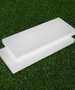 HIER_5170 Chargers & Centerpieces 12 Pack | 5"x12" White Styrofoam Foam Rectangle Flats