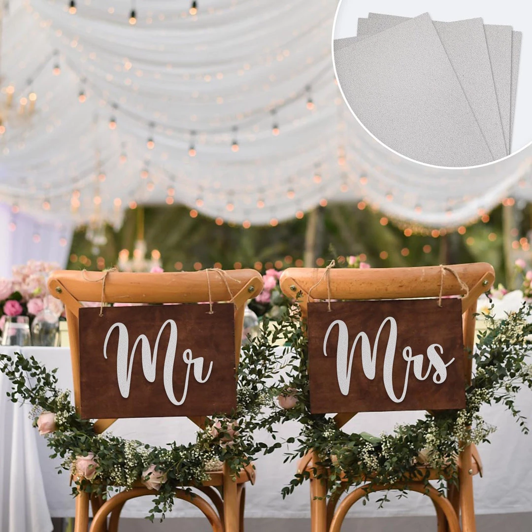 HIER_5170 10 Pack | 12"x10" Self-Adhesive Glitter DIY Craft Foam Sheets | Iridescent Chargers & Centerpieces 2 HIER_5170 10 Pack | 12"x10" Self-Adhesive Glitter DIY Craft Foam Sheets | Iridescent Chargers & Centerpieces