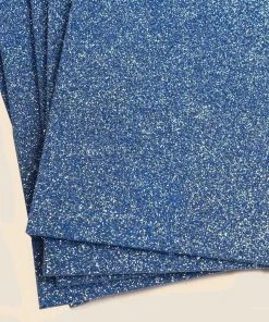 HIER_5170 Chargers & Centerpieces 10 Pack | 12"X 10"| DIY Craft Foam Sheets | Blue Ultra Fine Glitter Foam Sheets