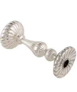 HIER_4320 Chargers & Centerpieces Set Of 3 | Mercury Glass Silver Pillar Candle Holders | Taper Candle Holders - 7