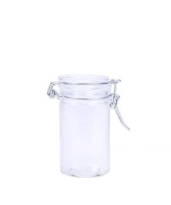 HIER_4610 12 Set 3 Oz Favor Candy Glass Mason Jars With Glass Lid And Metal Clips