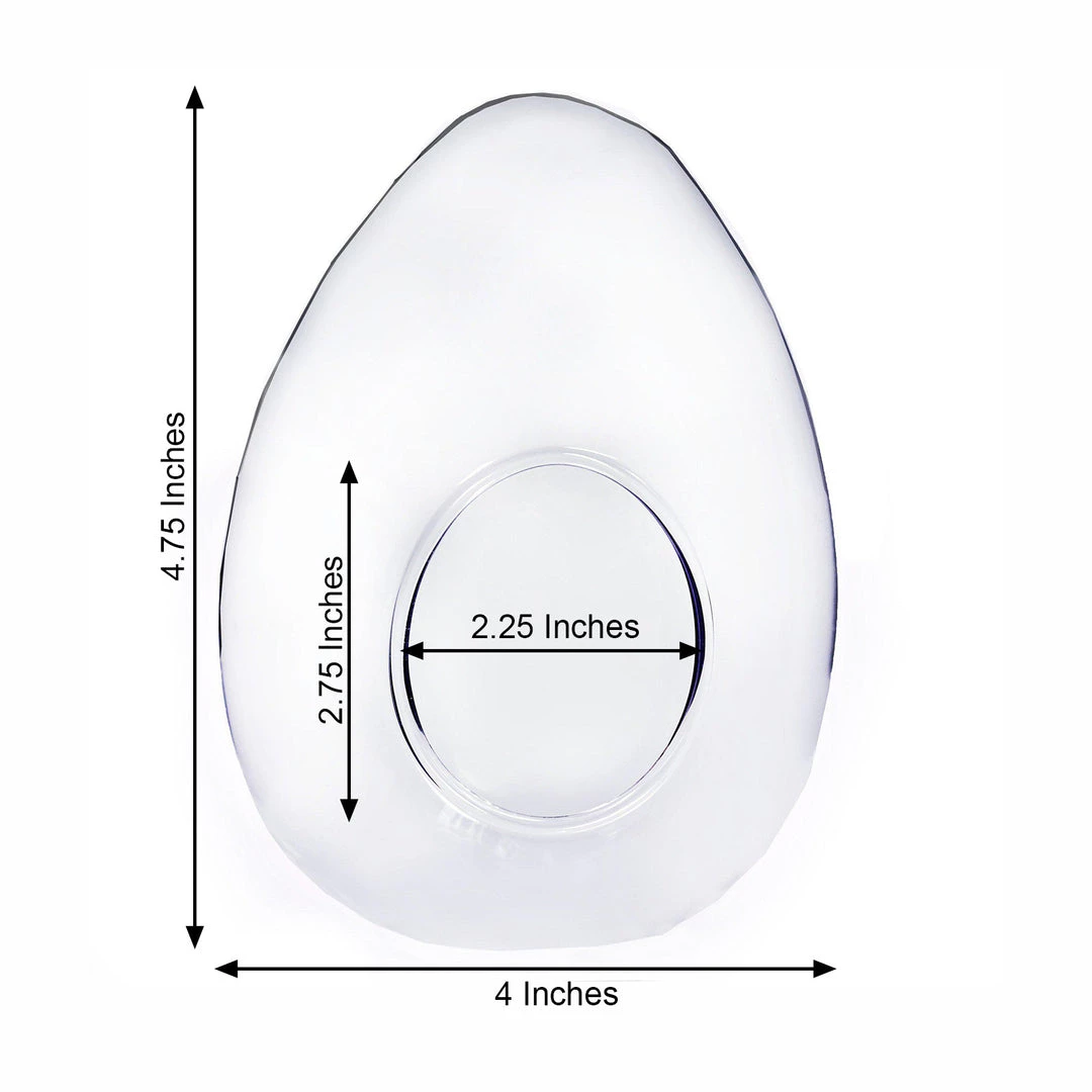 HIER_3300 Chargers & Centerpieces 6 Pack | 5" Hanging Air Plant Glass Terrarium EGG Shaped Plant Holders 3 HIER_3300 Chargers & Centerpieces 6 Pack | 5" Hanging Air Plant Glass Terrarium EGG Shaped Plant Holders