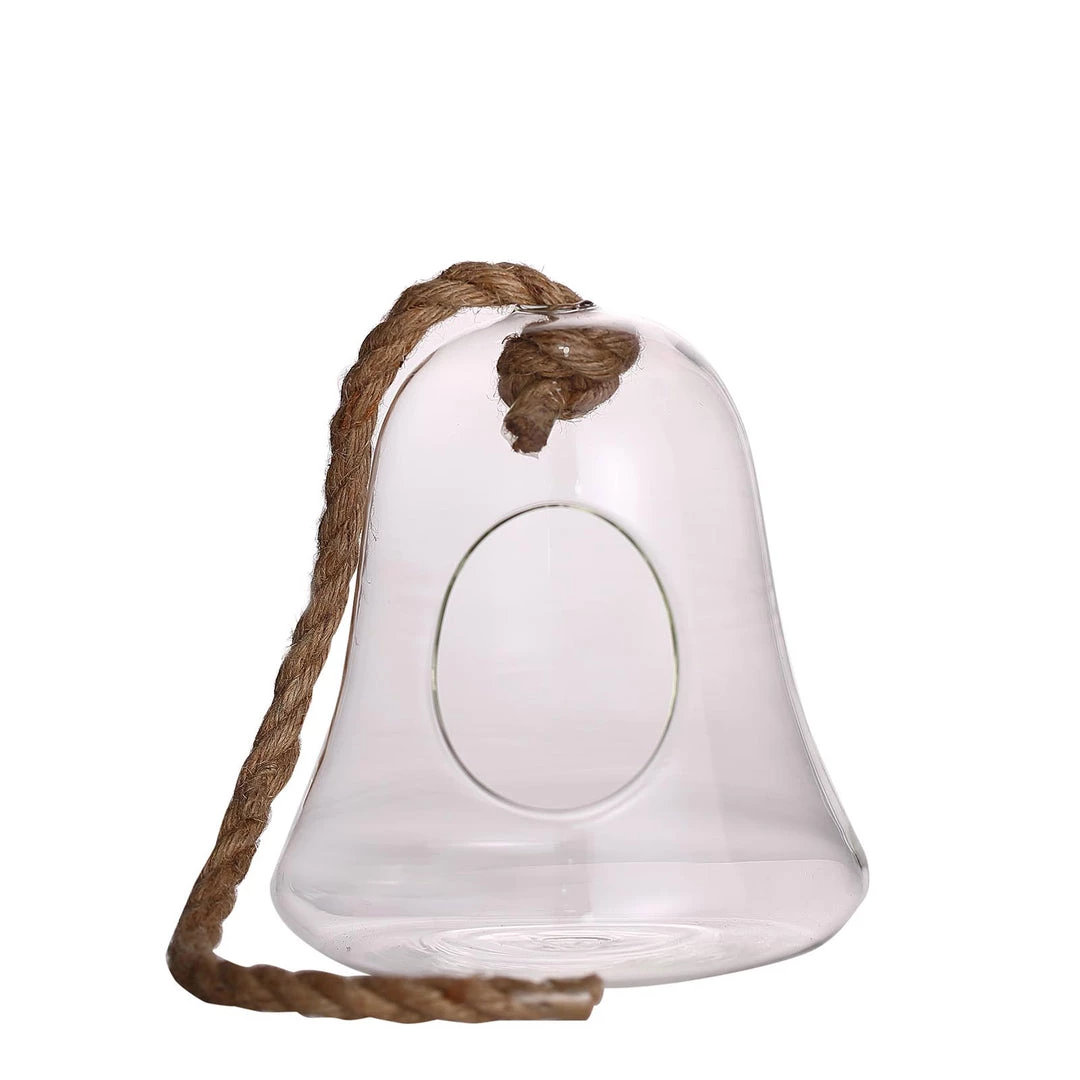HIER_3300 Chargers & Centerpieces 9" Bell Hanging Glass Terrarium With Rope | Hanging Succulent Planter 12 HIER_3300 Chargers & Centerpieces 9" Bell Hanging Glass Terrarium With Rope | Hanging Succulent Planter